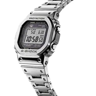 【CASIO 卡西歐】G-SHOCK 全金屬 太陽能 電波藍牙多功能腕錶 母親節 禮物(GMW-B5000D-1)