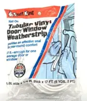 Frost King 17 FTNail On Tubular Vinyl Door/Window Weatherstrip 1/2 X 1/4" Thick