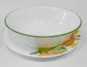 ❤️ 1 CORELLE Contemporary Fruit 18-oz SOUP CEREAL BOWL Salad Citrus Green Rim