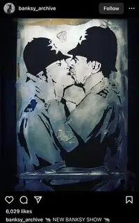 在飛比找Yahoo!奇摩拍賣優惠-Mighty Jaxx推出Banksy Kissing Co