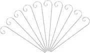 Abaodam Heavy Duty Garden Hooks 10 Pack Outdoor Shepherd Hooks for Plant Signs Baskets Decorations Easy Install