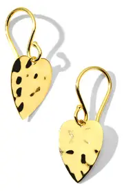 Ippolita Classico Crinkle Mini Heart Drop Earrings in Gold at Nordstrom One Size