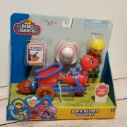 Dino Ranch Jon & Blitz Chariot Vehicle Figure Playset NEW 2021