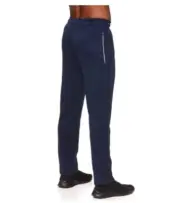 And1 Men's Tech Fleece Basketball Pants Slim Fit Navy Blue Heather Size Large