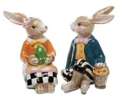 MACKENZIE CHILDS Country Stroll Salt & Pepper Set - NIB