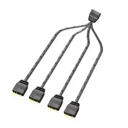 RGB LED Strip Splitter Cable 1 to 4 Ports ARGB LED Connector 3Pin 5V Wire