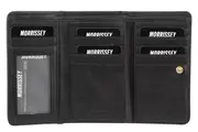 Morrissey RFID Womens Leather Wallet Coin Clutch Purse Organiser - Black