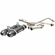 Trinity Racing TR-4112D-BK Stage 4 Dual Exhaust System - Black Muffler