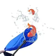 Koi Fish Tank Net, Semi-Permeable Fishing Soft Lightweight Mesh Basket Aquarium Netting Net for Large Fish Eggs Safety, Isolating, Transfer