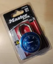 Master Lock Combination Padlock Anti-Shim 3/4 in 1530DCM Blue NEW
