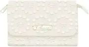 [クーリア] Clarice Mini Pouch with Mirror, Ivory