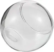 Kisangel Mini Desktop Aquarium 5cm Glass Bowl Fish Tank Vase Decorative Terrarium
