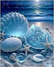 TAOPAOLAB Ocean Fantasy Paint by Numbers Kit for Adults - DIY Seashells and Stars on Beach Painting on Canvas 16x20 Inches, Acrylic Paint Set, Suitable for Beginners, Art for Home Decoration or Gifts
