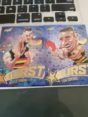 2019 SELECT AFL FOOTY STARS STARBURST TEAM LOGO CARD ADELAIDE X 2
