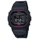 【CASIO】G-SHOCK 經典5600系列 黑紅撞色複合式錶帶 太陽能電波x藍芽連結 GW-B5600HR-1