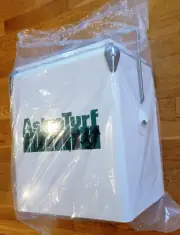 Cooler Steel Metal 17L LIMITED EDITION New White Astroturf vintage style