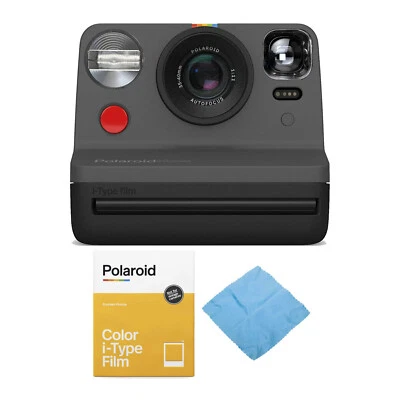 Polaroid Originals Now Viewfinder i-Type Instant Camera (Black) Bundle with Fil