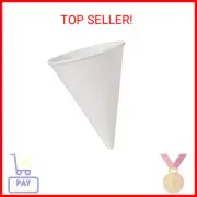 SOLO Cup Company Solo 4BR 200 Piece Cup Company Cone Water Cups, Cold, Paper, Wh