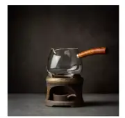 Ceramic Teapot Warmer Stand Small Stove Japanese Kyusu Teapot Set Drinkware Gift
