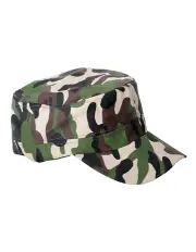 [Boutique Retailer Costumes] Camo Camouflage Army Cap Hat in Multi