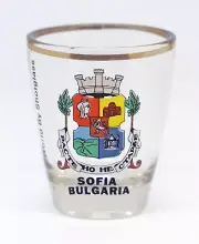 BULGARIA SOFIA SHOT GLASS SHOTGLASS