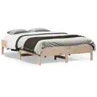 Bed Frame without Mattress 135x190 cm Solid Wood Pine vidaXL