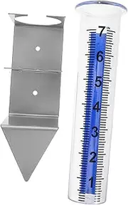Abaodam Outdoor Rain Gauge Replacement Yard Rain Gauge Bracket Post for Garden Patio Lawn Plastic Construction