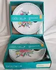 Pioneer Woman 2Sets 4Plates Per Set Mingling Board HoldWine Glass Appetizers NIB