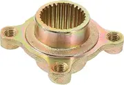 CHILDWEET Brake Disc Holder Go Kart Part Atv Part Rear Atv Rims Go Kart Wheel Hub Go Kart Wheel Rim Hub for Atv Hub for Go Kart Atv Wheel Rim Accessories for Bike Sprocket Steel, Golden