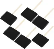 Ergonomic Design Boys and Girls Sponge Paint Brush Soft Resilient Sponge Head for Cleaning Art Long Wooden Handle