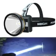Long-Range 2600ft Rechargeable Headlamp - Perfect for Job Sites & Emergencies