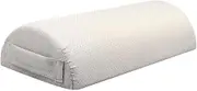 AFXGUSD Comfortable Memory Foam Footrest Pillow Half Cylinder Foot Rest Cushion, Non Slip Gray, as described