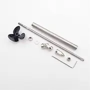 Wivplex 4mm Boat Drive Shaft Shaft Sleeve 3-Blades 34mm Propeller Coupler Kit RC Boat Model Scale Marine Toy Boat DIY Wood Boat Model Ship Propeller(L20cm Coupler 3.18mm)