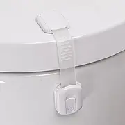 2-Pack Toilet Locks Baby Proof - Toilet Seat Locks for Toddlers with Adhesive - Toilet Latches Child Safety - No Tools Required