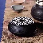 Black Small Dot Cast Iron Teapot Warmer Tea Pot Holder Heater