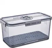 Bread Box Kitchen Counter Sealed Bread Box with Time Recording Dial and Drain Board Bread Storage for Homemade Bread, Toast Storage