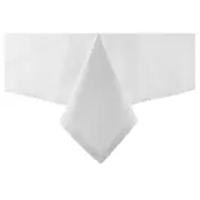 Ladelle Base Linen Look White Large 1.5mx2.65m Rectangular Tablecloth/Cover