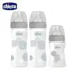 chicco-防脹氣玻璃奶瓶促銷組(2大1小)