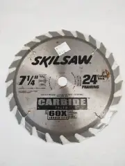 SKILSAW 7 1/4" Circular Saw Blade 24 Framing Carbide Teeth