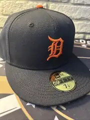 Detroit Tigers 59fifty New Era fitted hat MLB BASEBALL SIZE 7 1/8 - J07