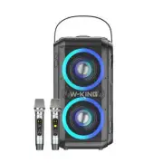 W-King T9II Bluetooth Karaoke Speaker With 2 Wireless Microphones 80W 6-8 Hours