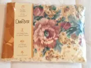 NEW Vintage DAN RIVER KING Flat Sheet ROYALE FLEURIE Pretty! SEALED