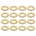 100Pcs Brass Flat Washer, M6x12x1.2mm Brass Washer Assortment for Screws Bolts