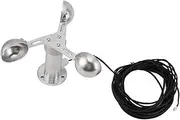3 Cups Wind Speed Sensor Anemometer, Aluminum Alloy Accurate Measurement Replacement Cup Replacement Sensor Wind Weather Station