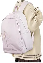[WEFLIER] School Backpack Teenager School Backpack Girls School Bag Boys Backpack Lightweight School Bag School Bag Nylon Waterproof 15.6 Inch Laptop Backpack