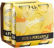Beenleigh Artisan Distillers Rum and Pineapple Crush 4.5% Alcohol 375 ml x 4 Cans