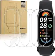 SZXYCZL 4 Pack Screen Protector compatible for Xiaomi Mi Band 9/Xiaomi Smart Band 8/Band 7,Soft TPU Flexible HD Clear Full Coverage Protective Film