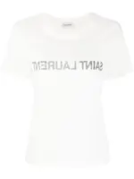 [Saint Laurent Paris] Saint Laurent Paris-T-Shirt Saint Laurent Reverse In Cotone-Donna S