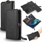 Zipper Leather Wallet Case Card Slot Shockproof Flip Cover iPhone 13/12 Pro Max