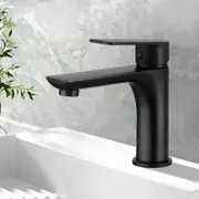 19cm Bathroom Taps Mixer Tap Basin Faucet Sink WELS Black